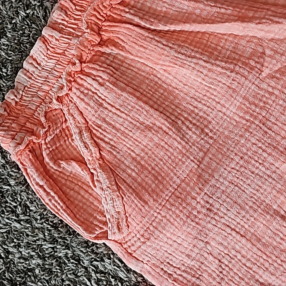 Zenana Womens Gorgeous NWOTS neon orange linen shorts. Sz medium - Picture 4 of 4